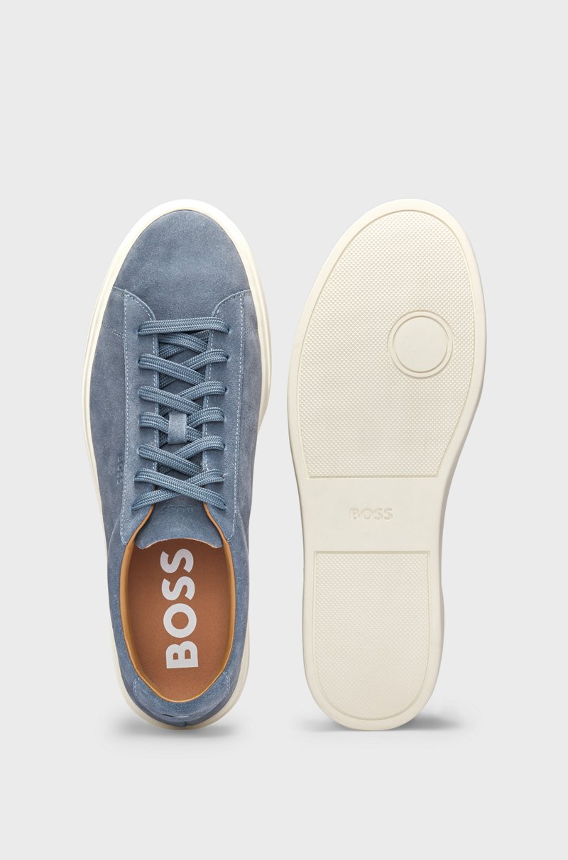 Hugo Boss Deportivas De Ante Con Suela De Goma