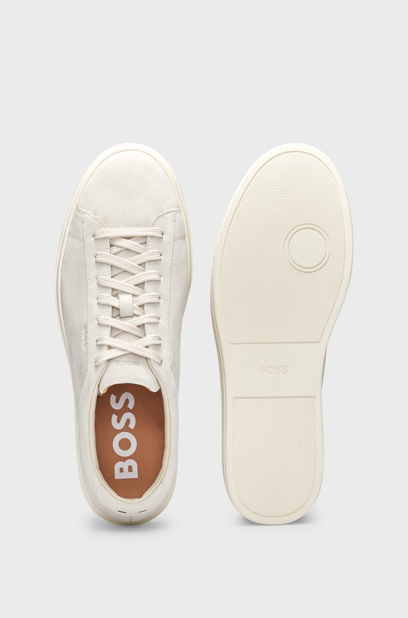 Hugo Boss Deportivas De Ante Con Suela De Goma