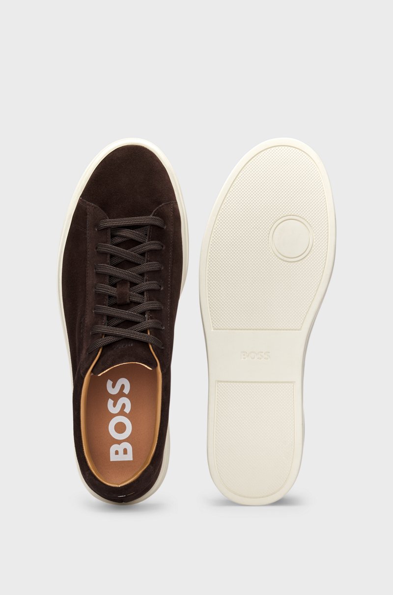 Hugo Boss Deportivas De Ante Con Suela De Goma