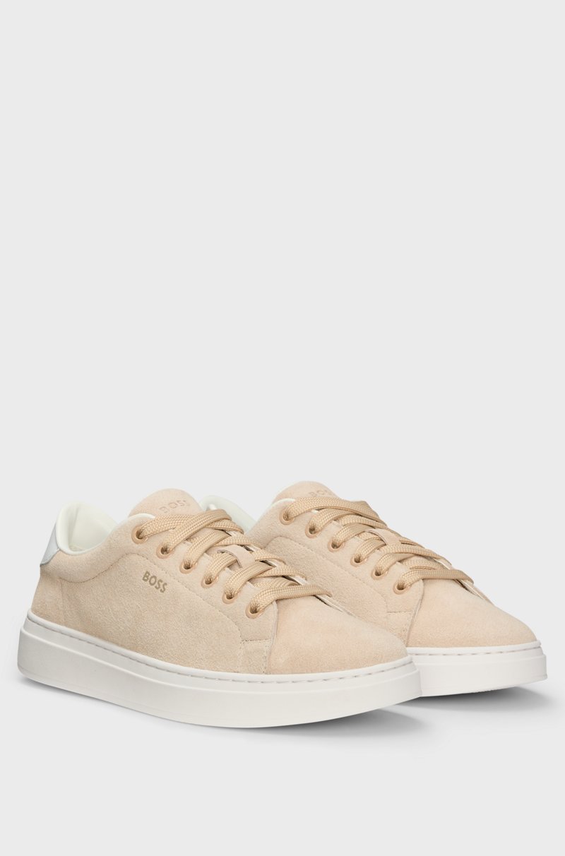Hugo Boss Deportivas de ante con talón de piel