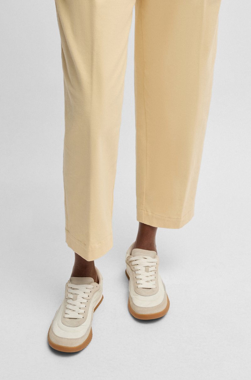 Hugo Boss Deportivas De Caña Baja En Ante Y Tela