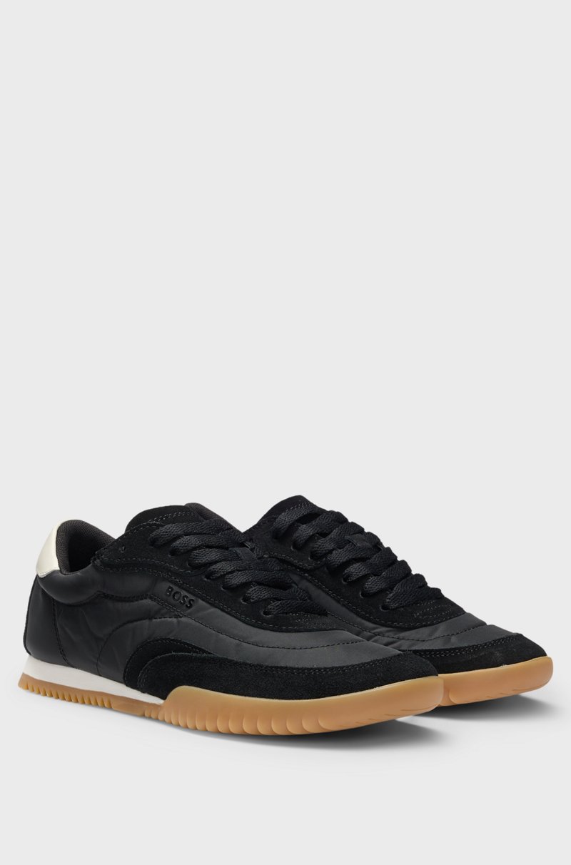 Hugo Boss Deportivas de caña baja en ante y tela