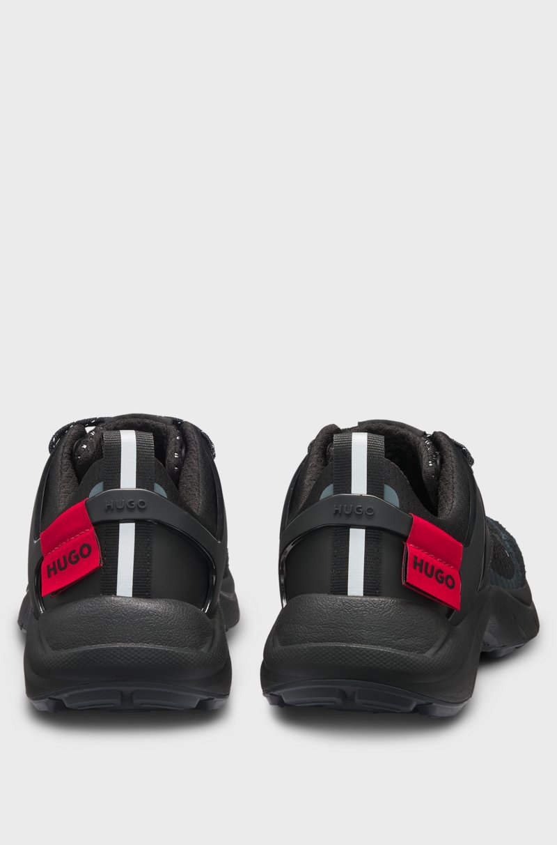 Hugo Boss Deportivas De La Marca Con Malla Y Ante