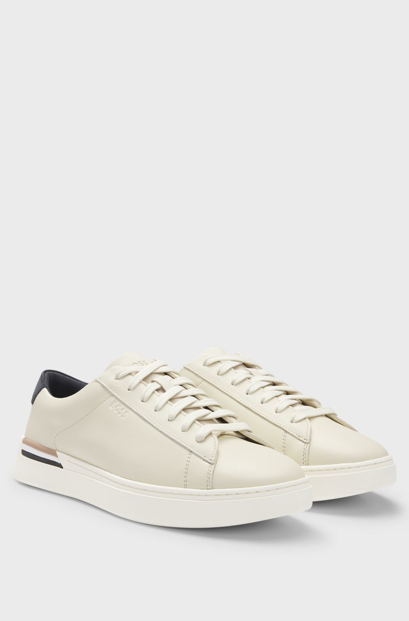 Hugo Boss Deportivas de piel con raya de la marca