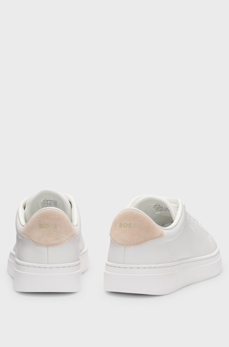 Hugo Boss Deportivas De Piel Con Talón De Ante