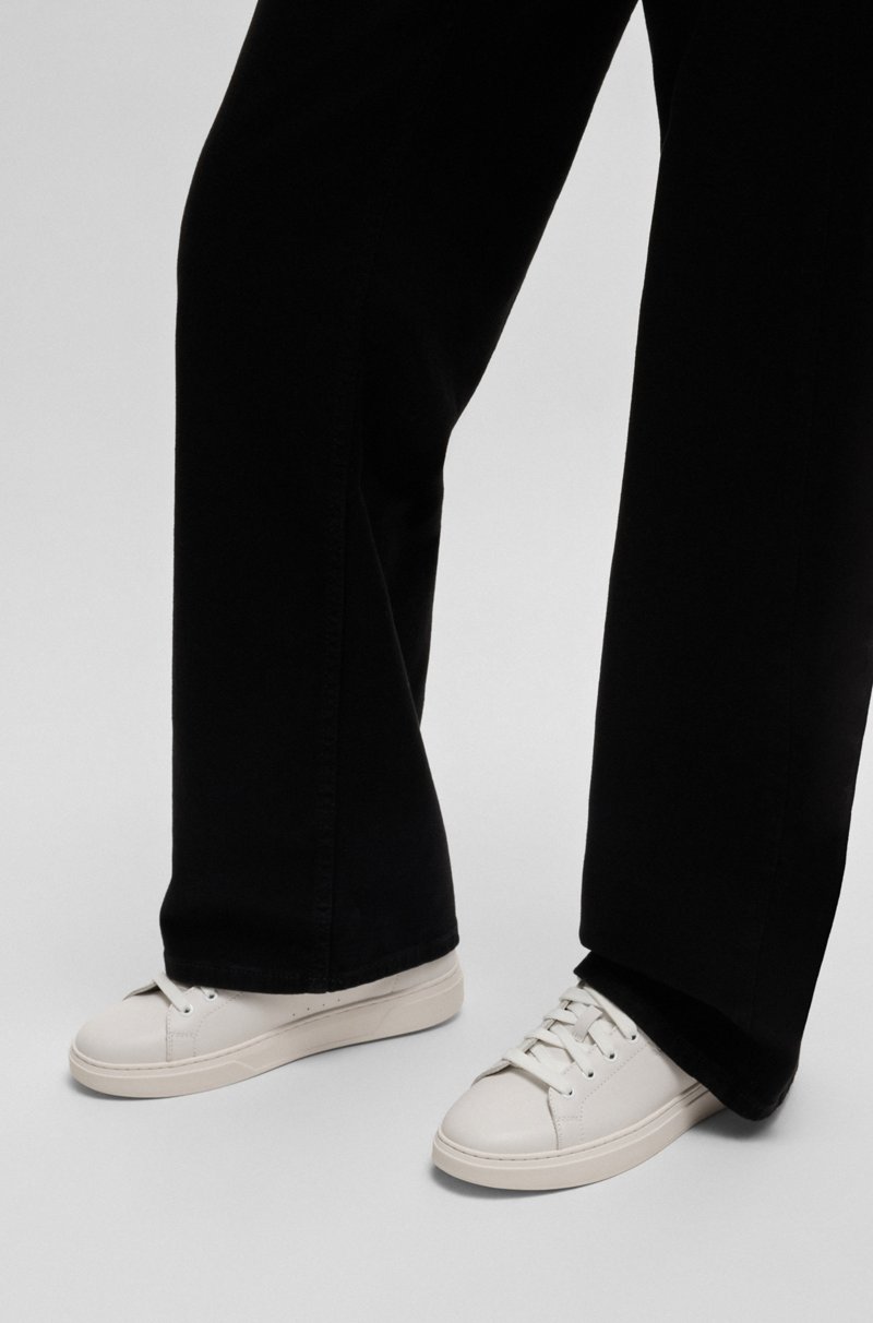 Hugo Boss Deportivas De Piel Con Talón De Ante