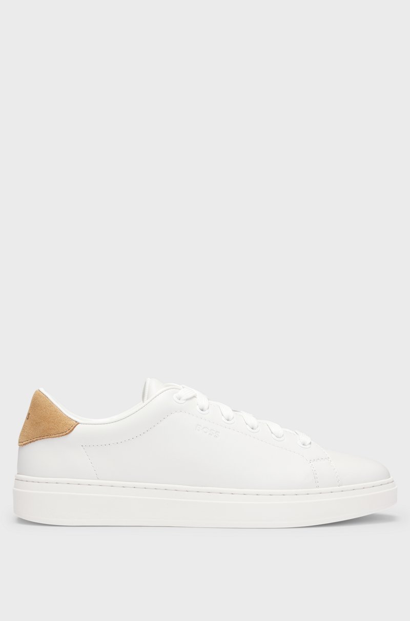 Hugo Boss Deportivas De Piel Con Talón De Ante