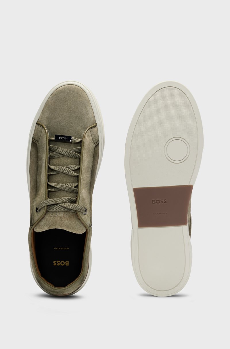 Hugo Boss Deportivas Gary De Caña Baja En Ante