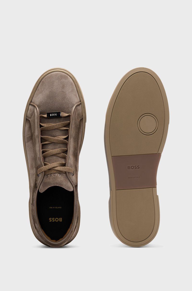 Hugo Boss Deportivas Gary De Caña Baja En Ante