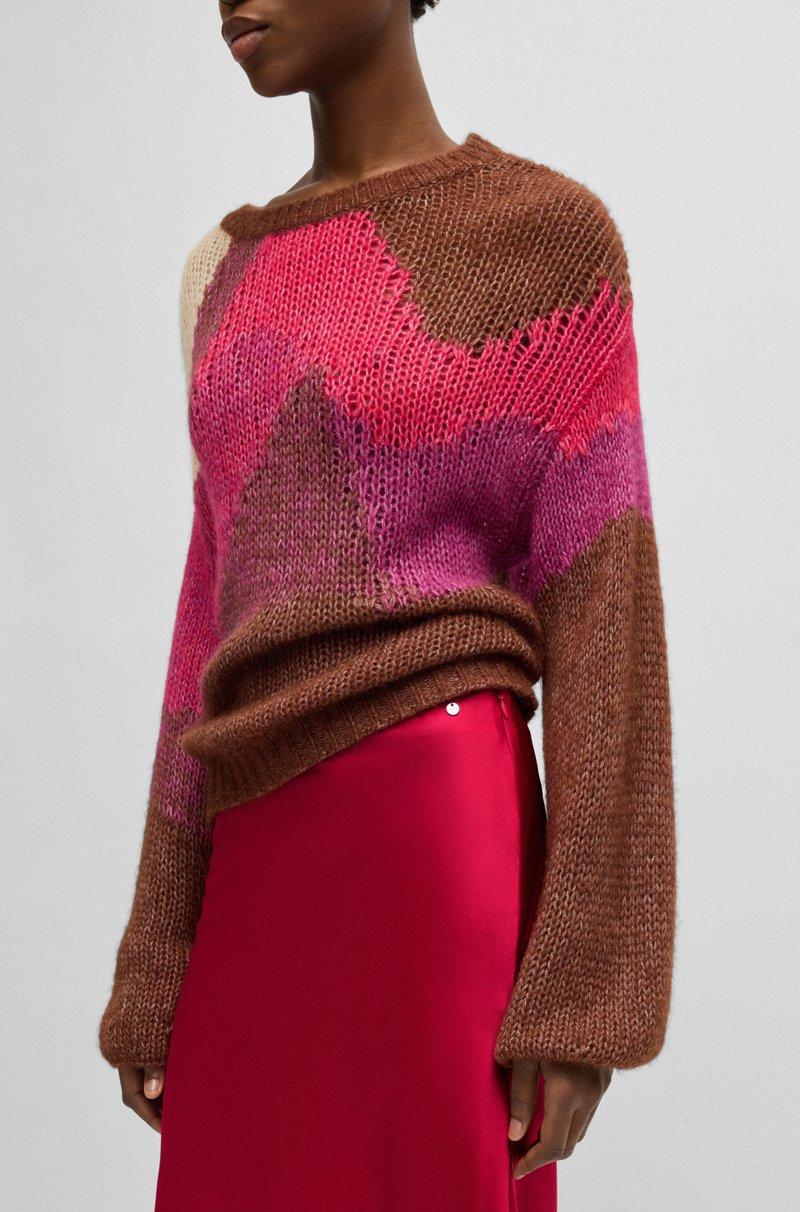 Hugo Boss Falda Midi De Raso Abatanado