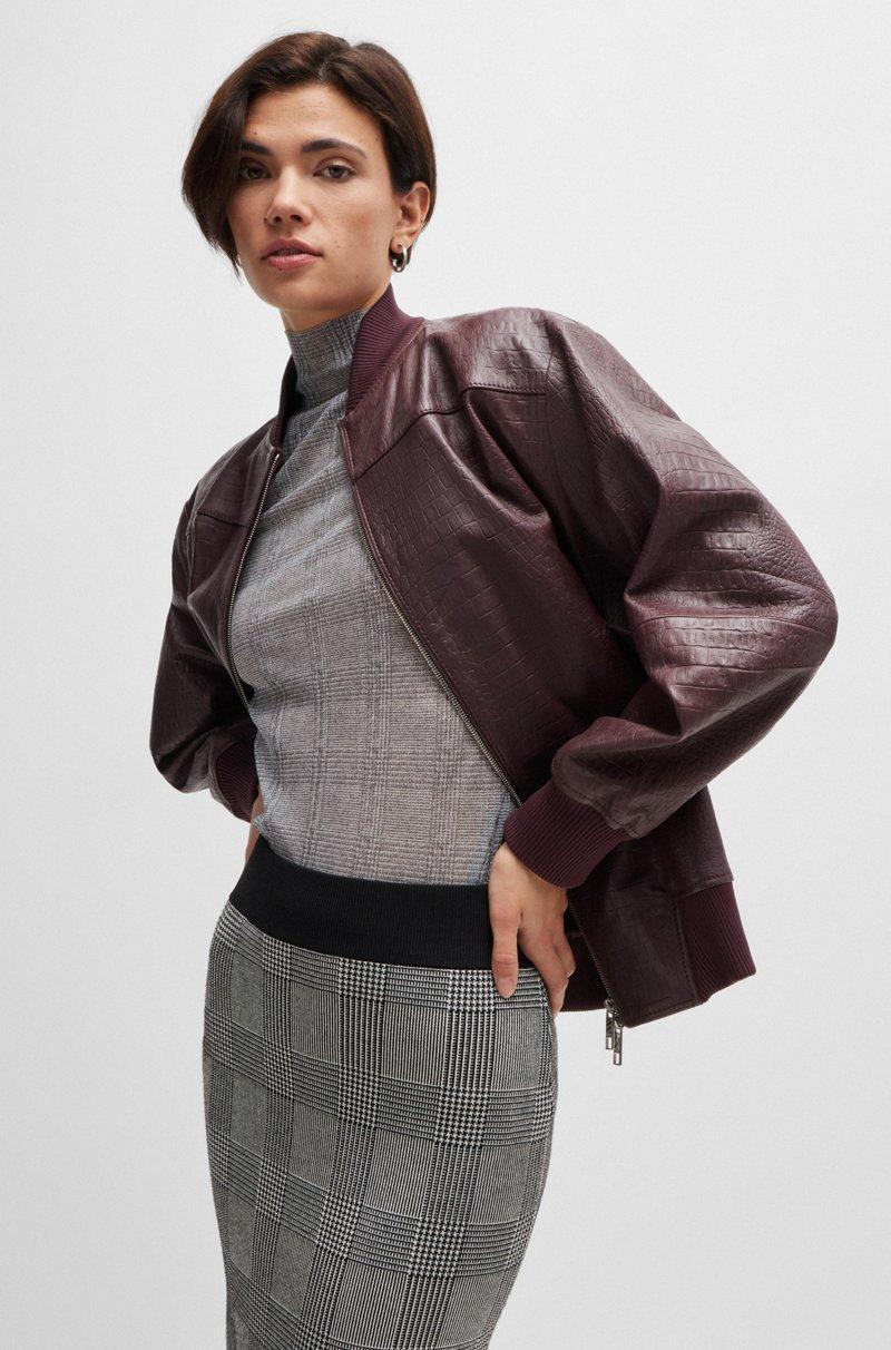 Hugo Boss Falda Tubo En Jacquard De Punto