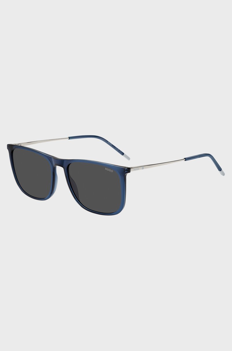 Hugo Boss Gafas de sol azules con detalles de logo