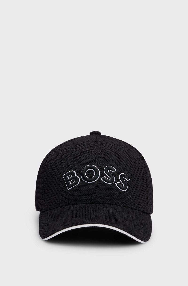 Hugo Boss Gorra De Piqué Tejido Con Logo Bordado