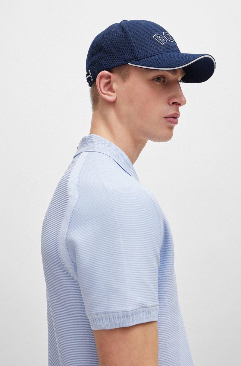 Hugo Boss Gorra De Piqué Tejido Con Logo Bordado