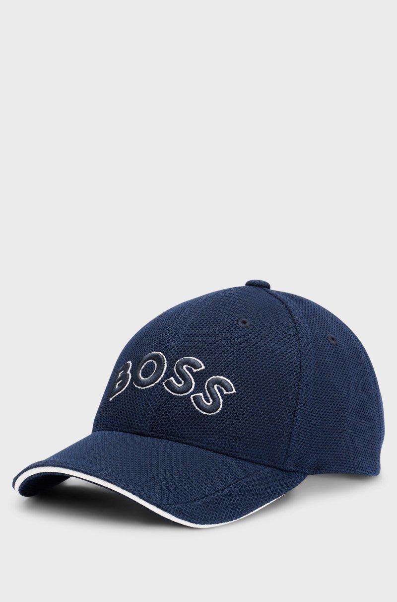 Hugo Boss Gorra de piqué tejido con logo bordado