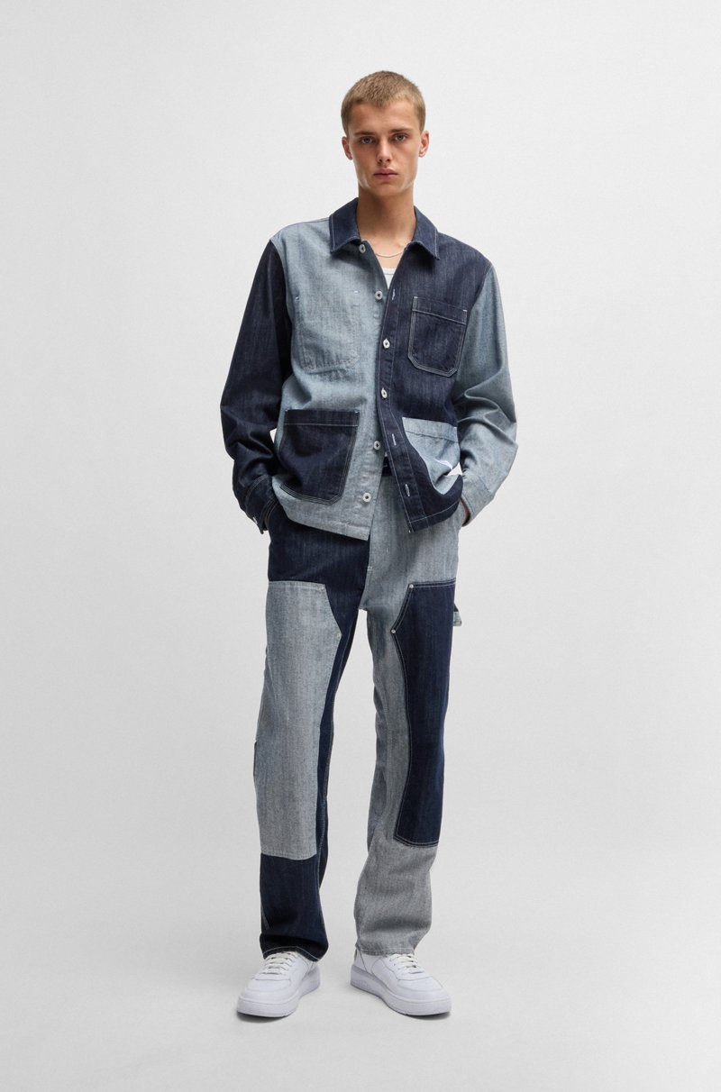 Hugo Boss Jeans Loose Fit De Denim Mixto