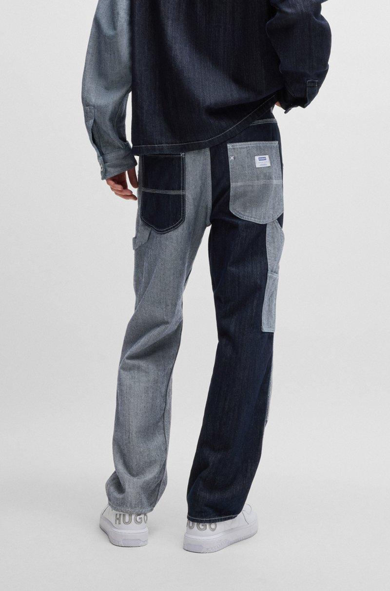 Hugo Boss Jeans Loose Fit De Denim Mixto