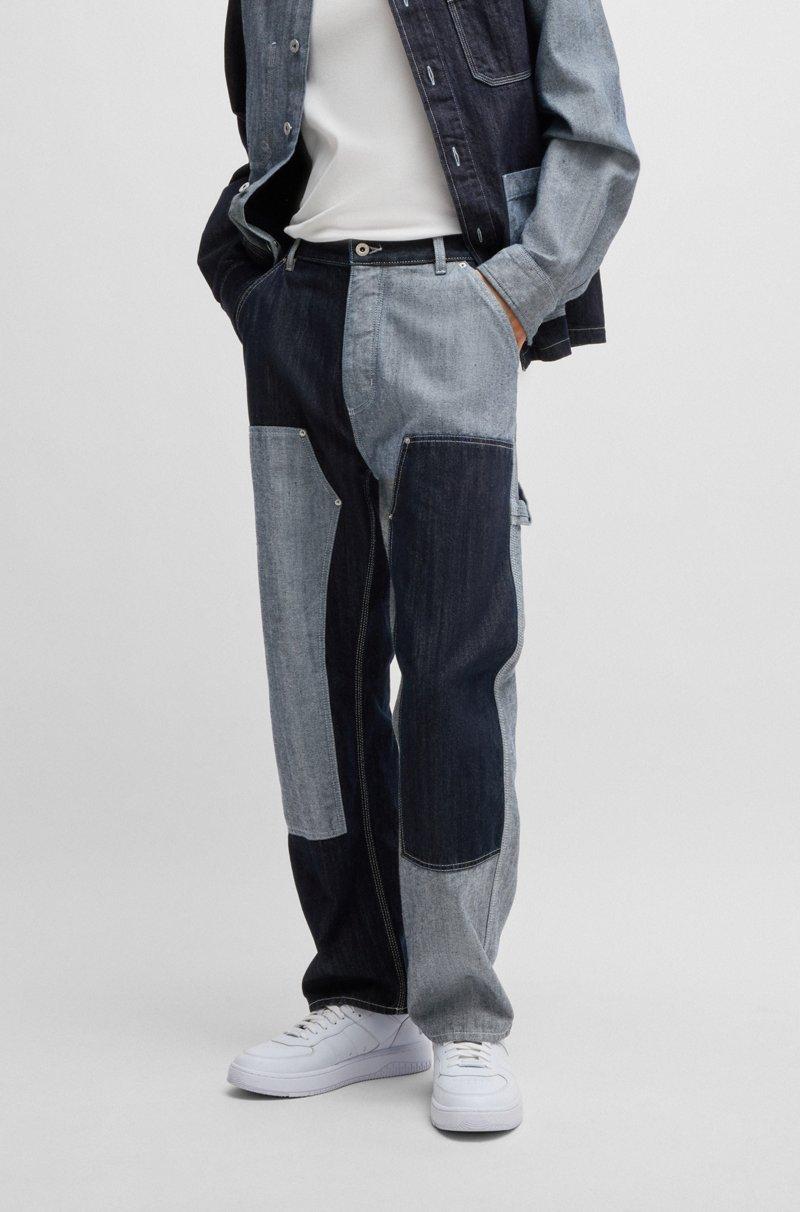 Hugo Boss Jeans loose fit de denim mixto