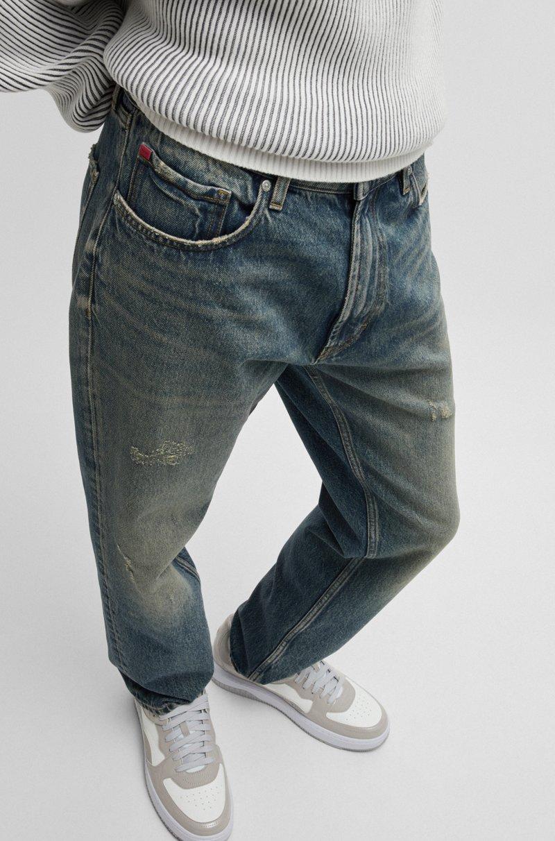 Hugo Boss Jeans Regular Fit En Denim Teñido