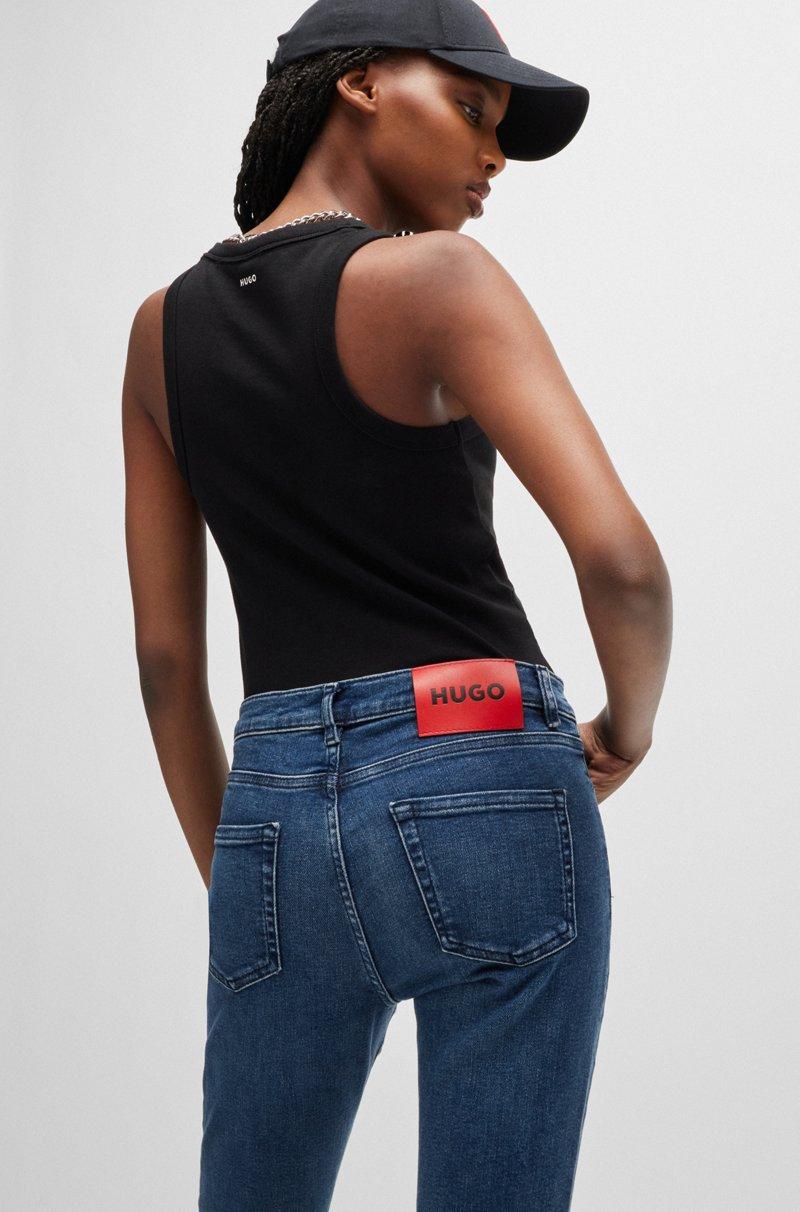 Hugo Boss Jeans Skinny Fit En Denim Elástico Azul