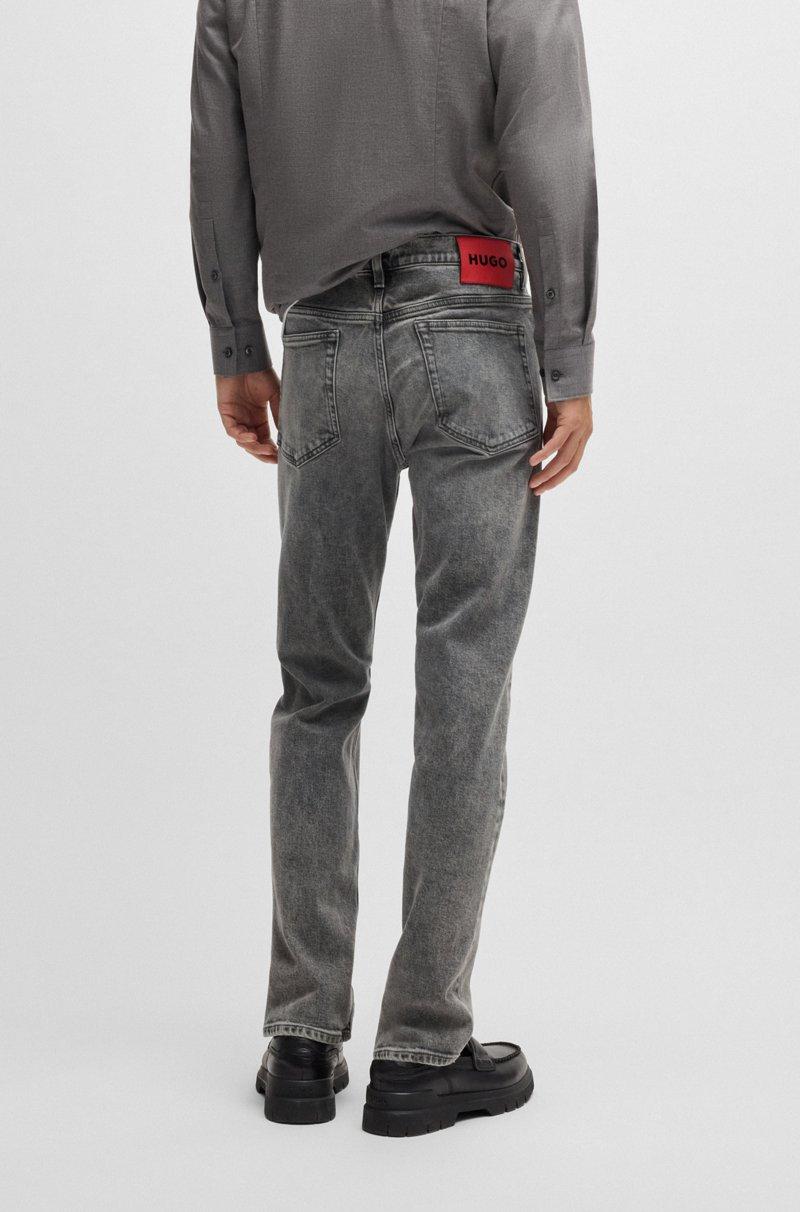 Hugo Boss Jeans Slim Fit En Denim Elástico Gris