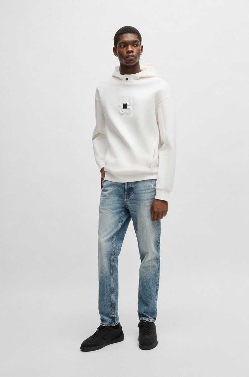 Hugo Boss Jeans Tapered Fit De Denim Azul Luminoso