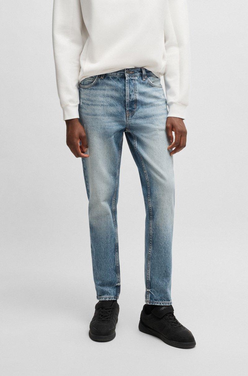 Hugo Boss Jeans tapered fit de denim azul luminoso
