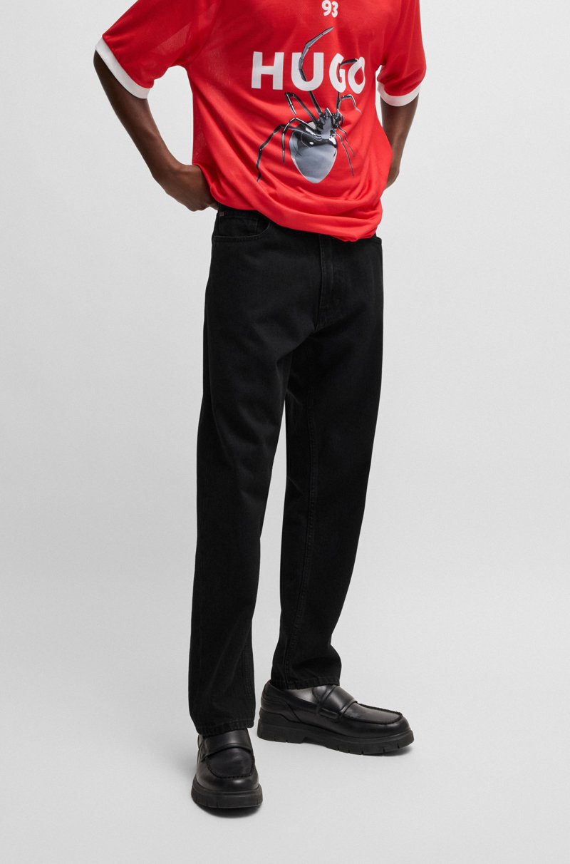 Hugo Boss Jeans tapered fit en denim negro