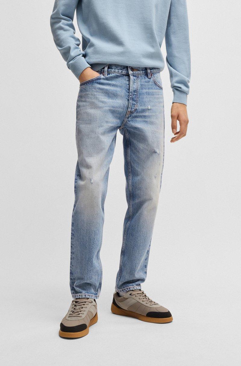 Hugo Boss Jeans tapered fit en denim rígido azul