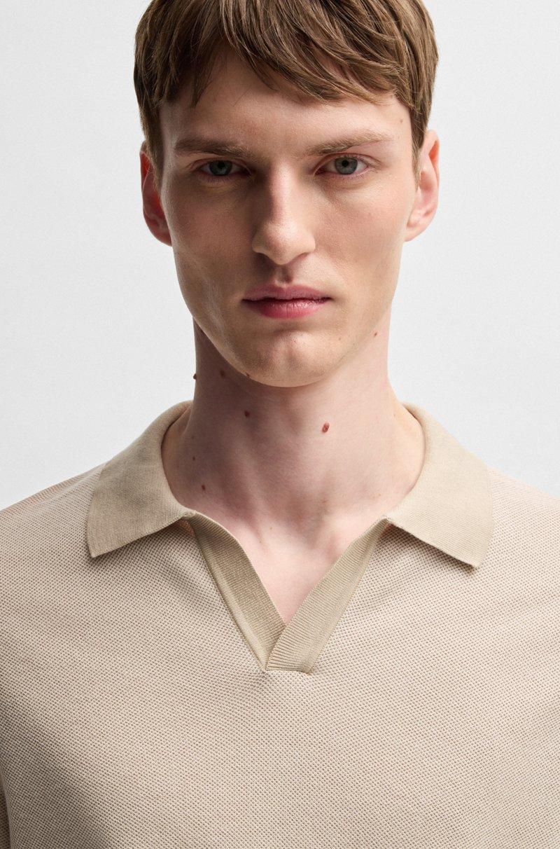 Hugo Boss Jersey De Algodón Con Cuello Johnny