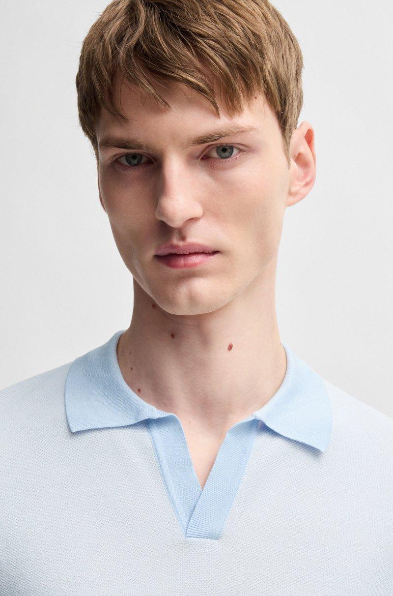 Hugo Boss Jersey De Algodón Con Cuello Johnny