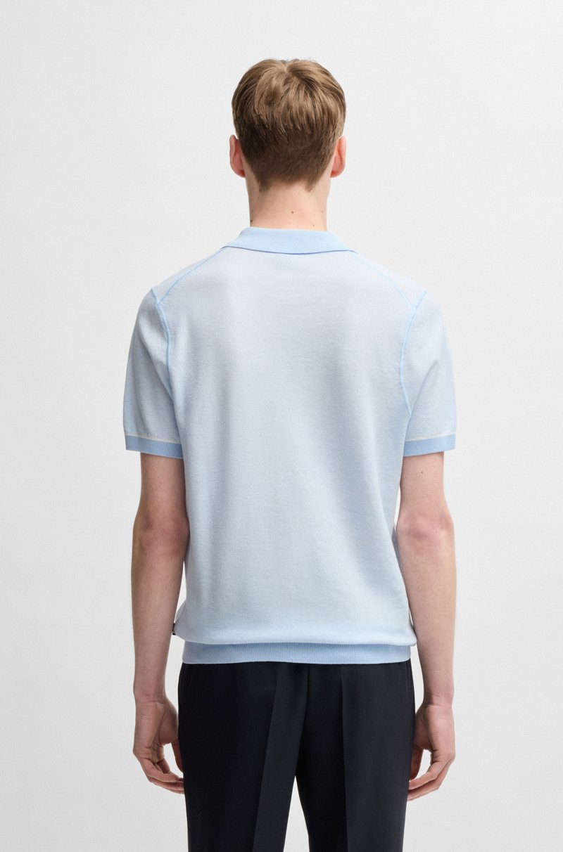 Hugo Boss Jersey De Algodón Con Cuello Johnny
