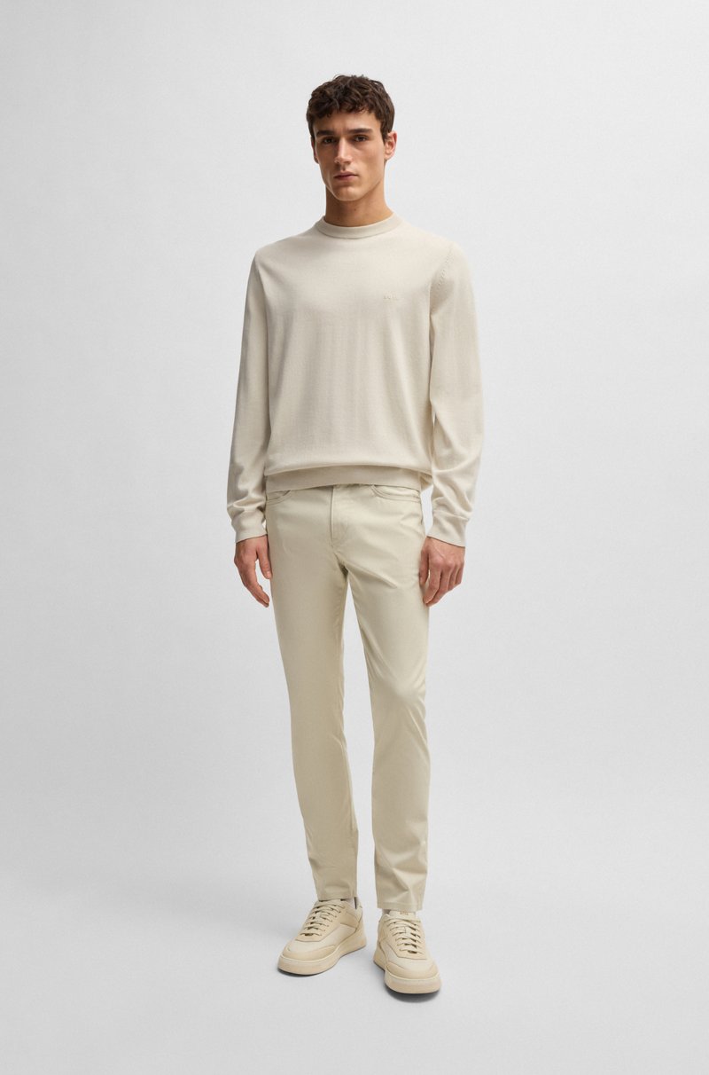 Hugo Boss Jersey De Algodón Con Logo Bordado