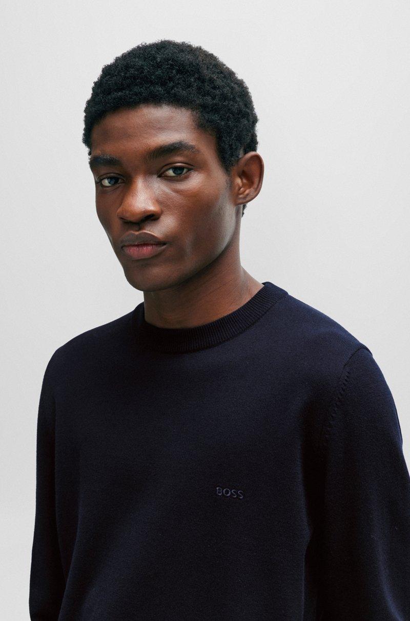 Hugo Boss Jersey De Algodón Con Logo Bordado