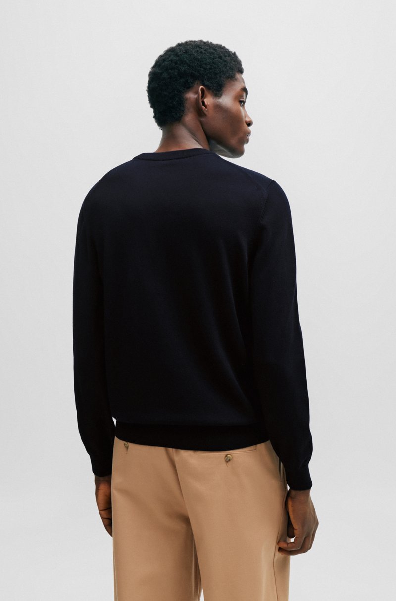 Hugo Boss Jersey De Algodón Con Logo Bordado