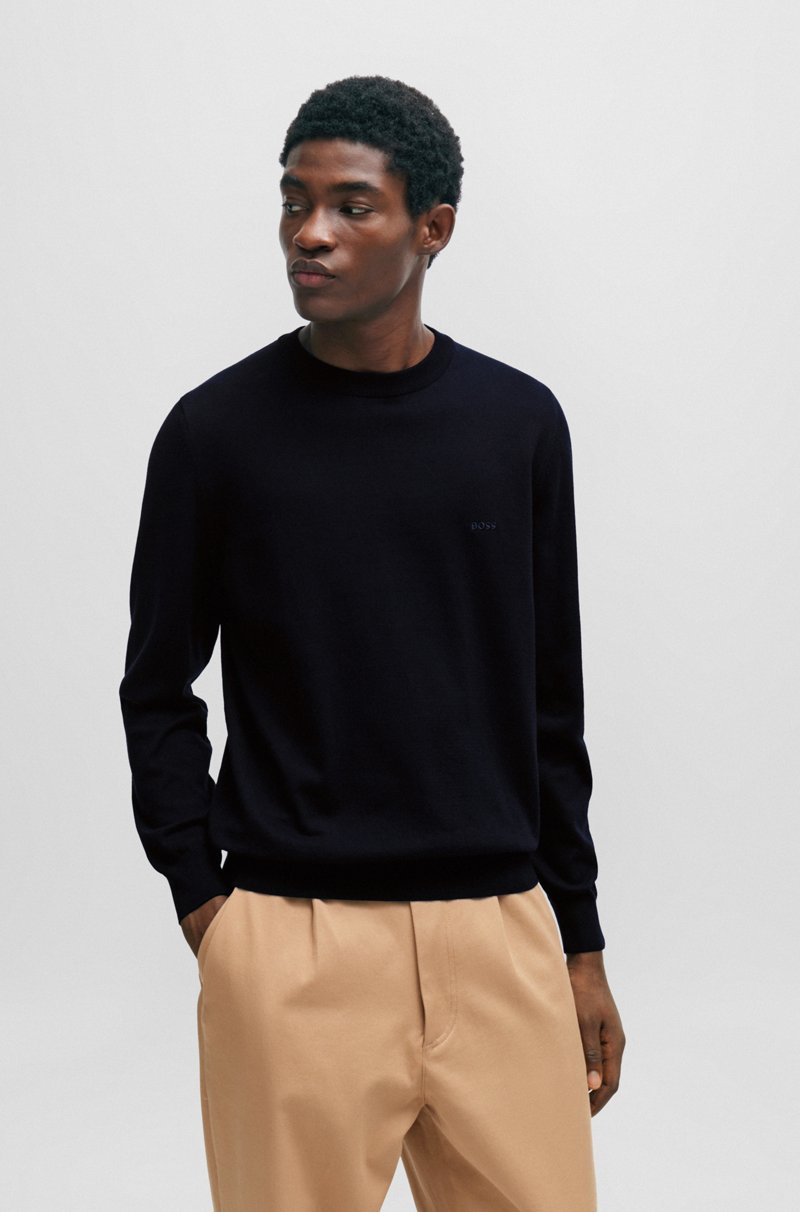 Hugo Boss Jersey De Algodón Con Logo Bordado