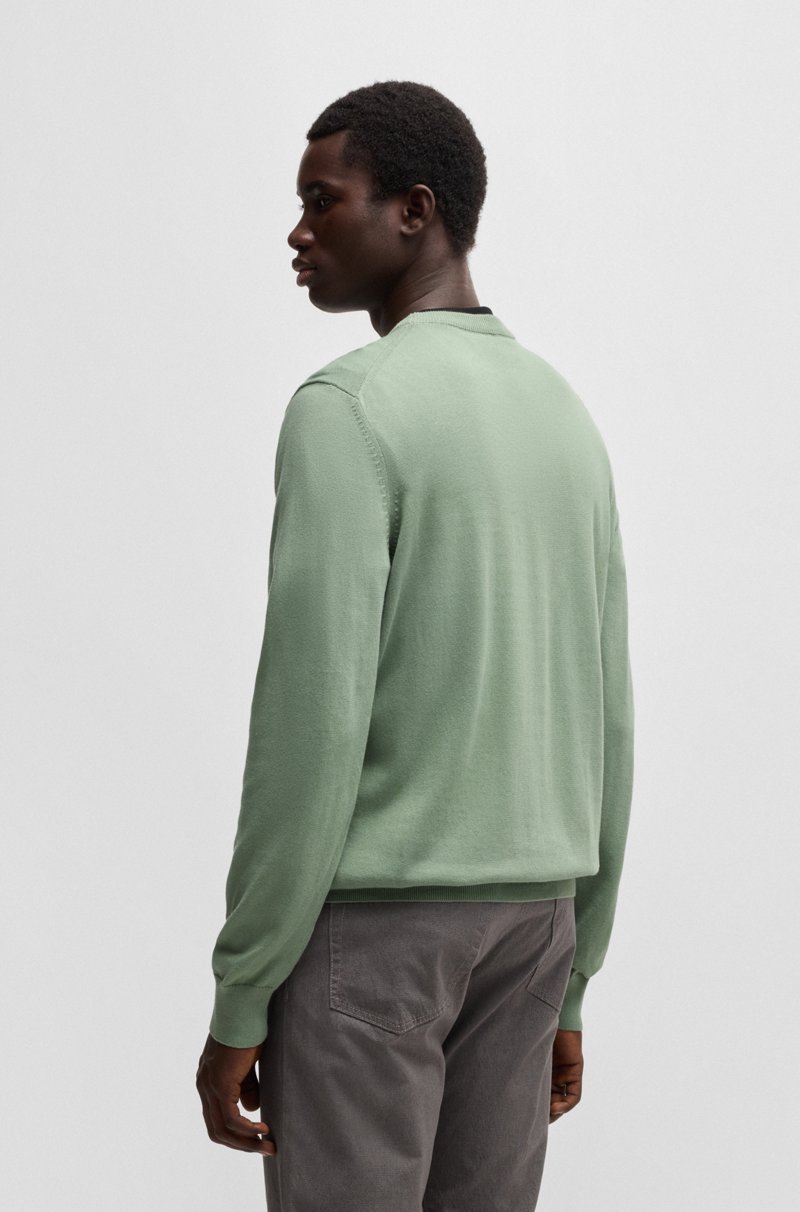 Hugo Boss Jersey De Algodón Con Logo Bordado