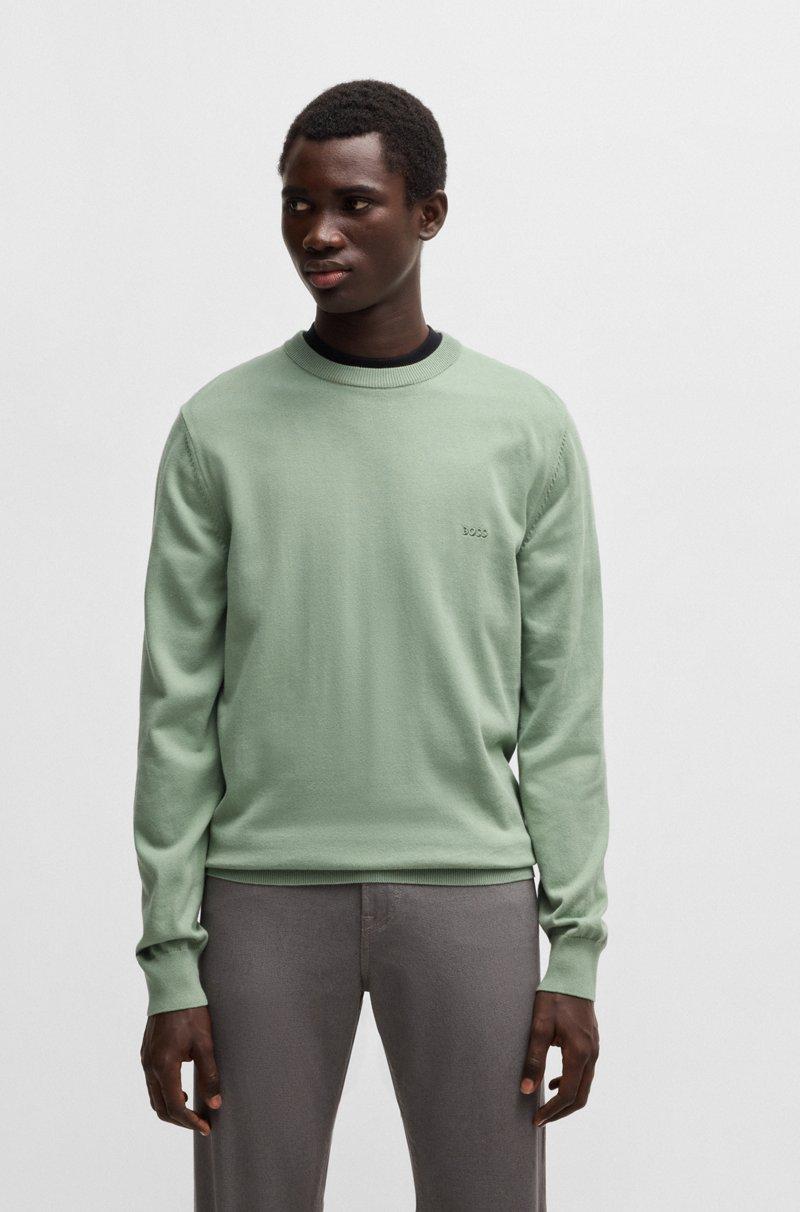 Hugo Boss Jersey De Algodón Con Logo Bordado