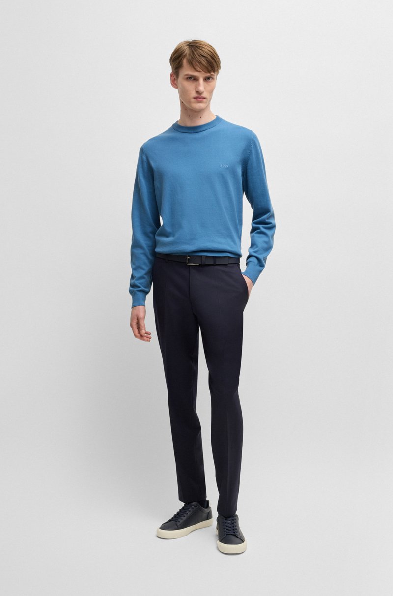 Hugo Boss Jersey De Algodón Con Logo Bordado