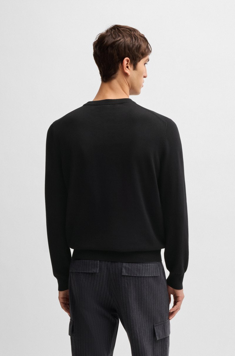 Hugo Boss Jersey De Algodón Con Logo Bordado