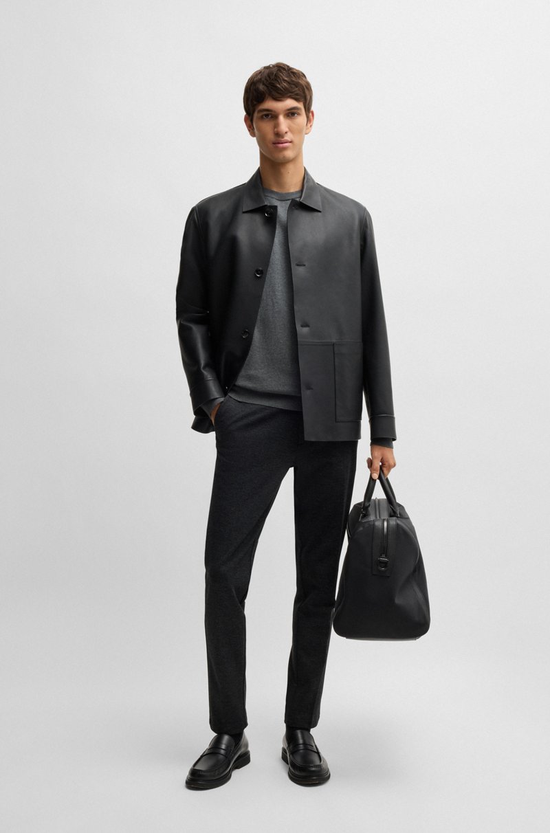 Hugo Boss Jersey De Algodón Con Logo Bordado