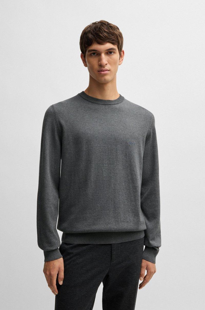 Hugo Boss Jersey de algodón con logo bordado