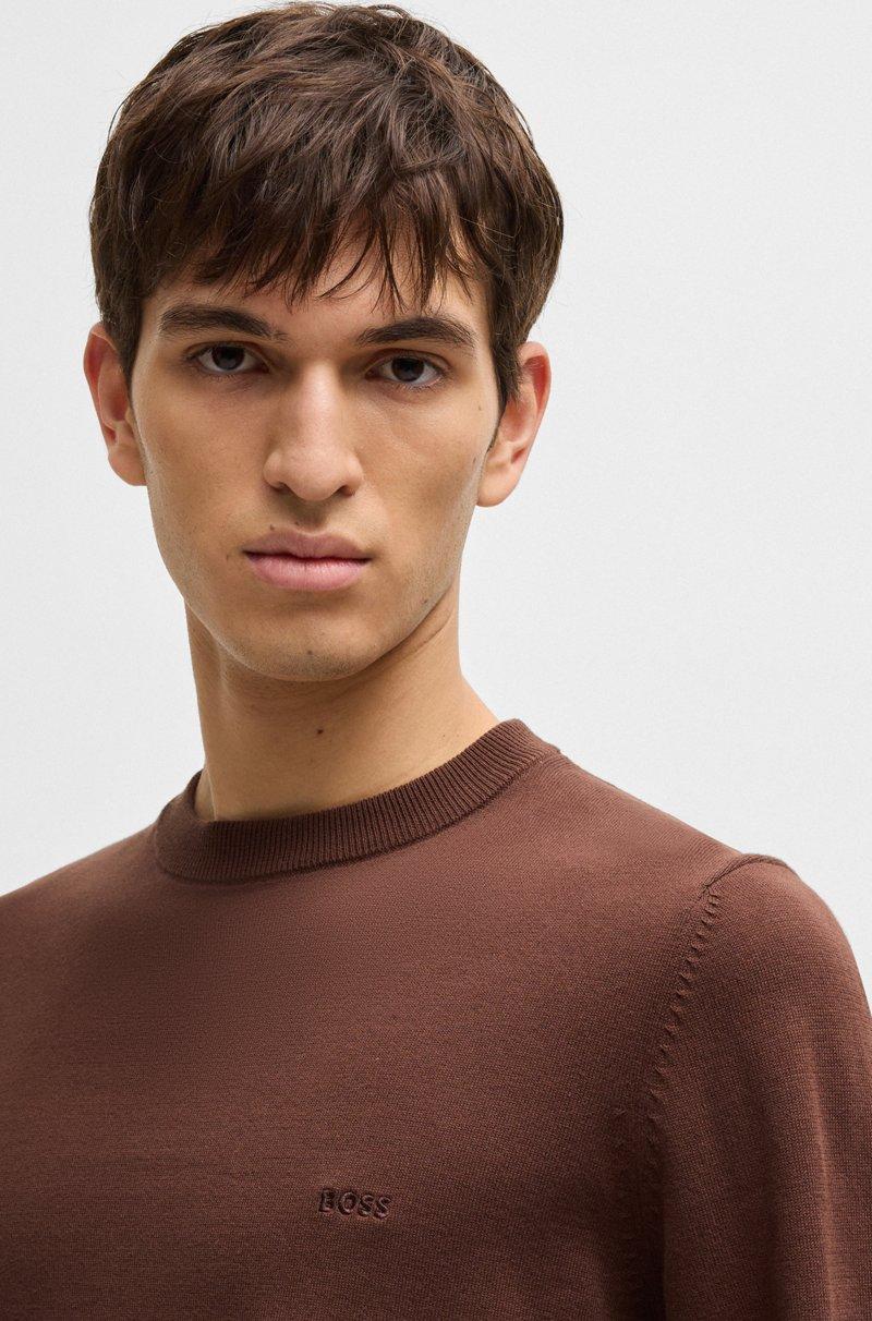 Hugo Boss Jersey De Algodón Con Logo Bordado