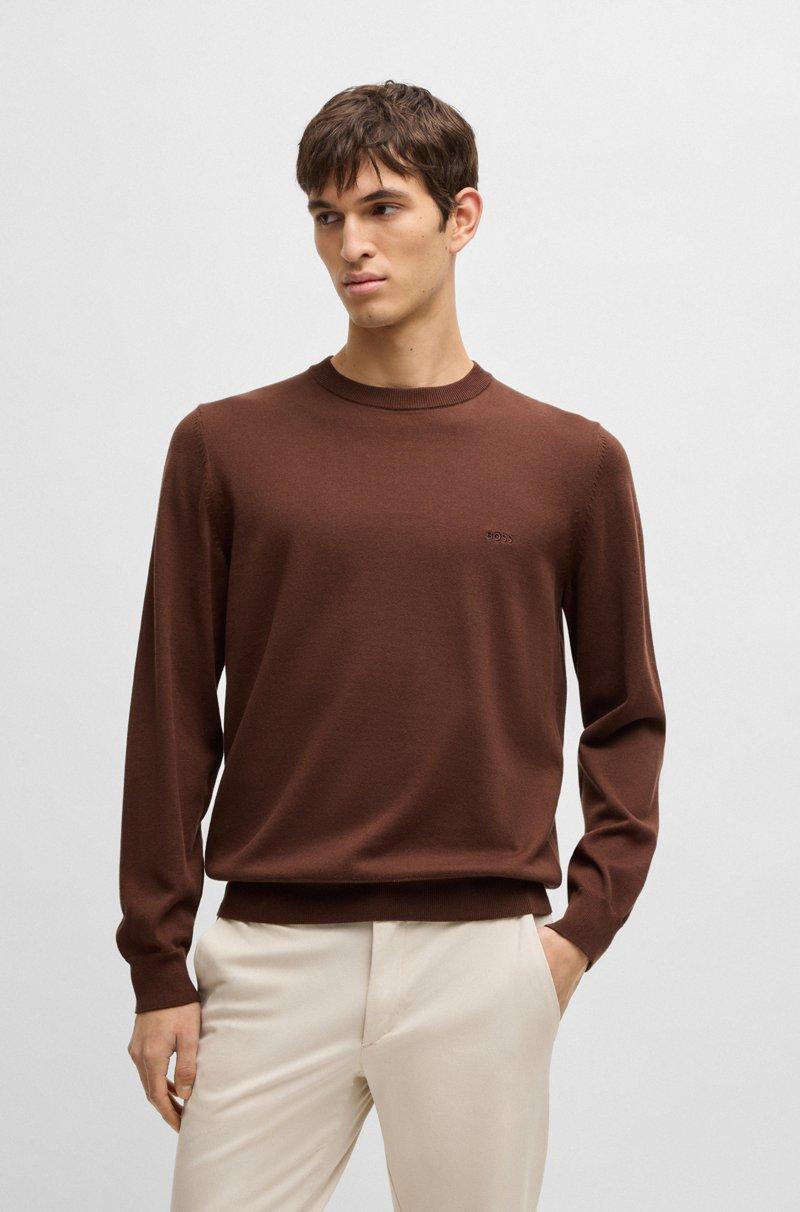 Hugo Boss Jersey de algodón con logo bordado