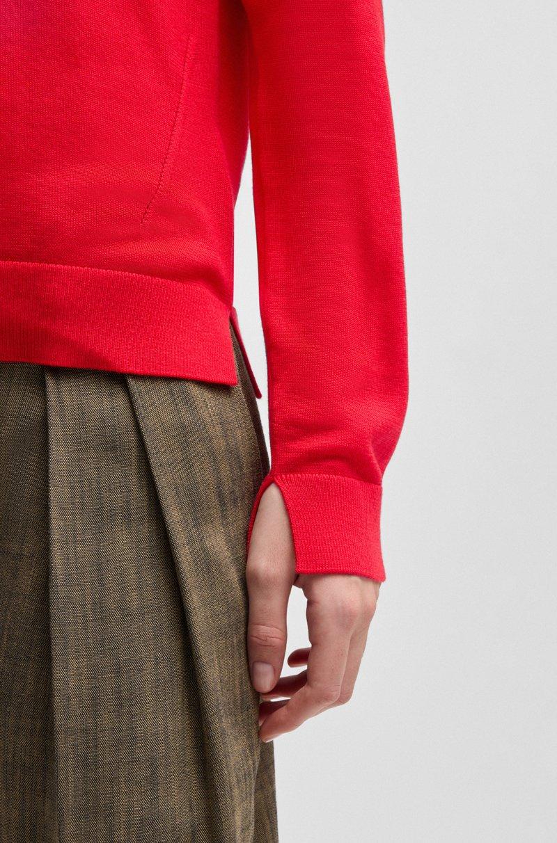 Hugo Boss Jersey De Cuello Redondo En Lana Merina