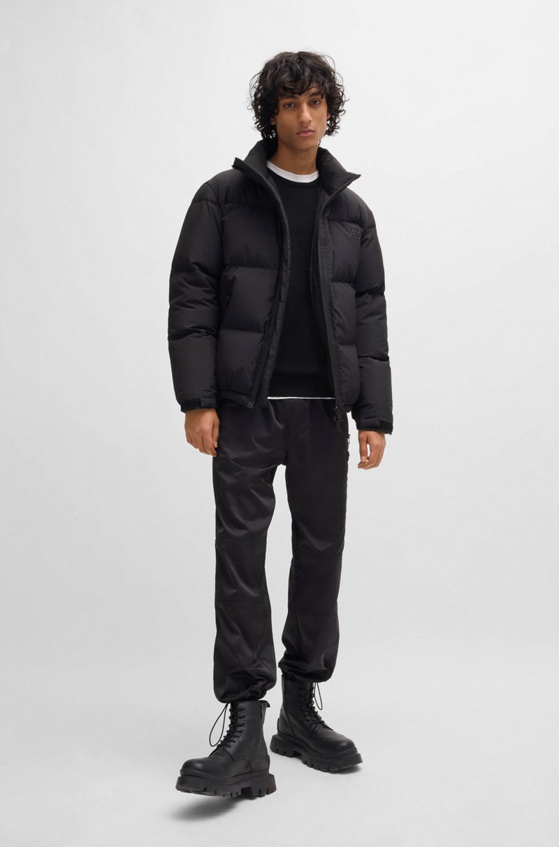 Hugo Boss Jersey De Lana Virgen Con Logo Bordado