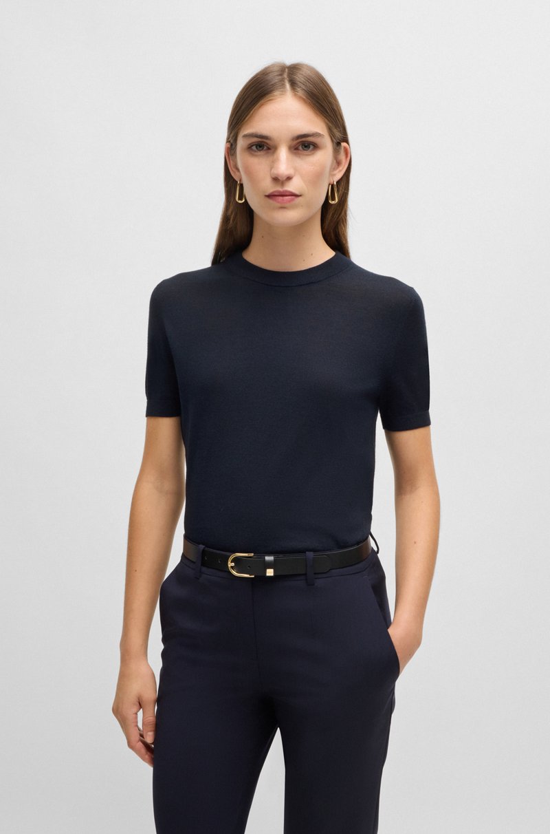 Hugo Boss Jersey de manga corta en lana merina