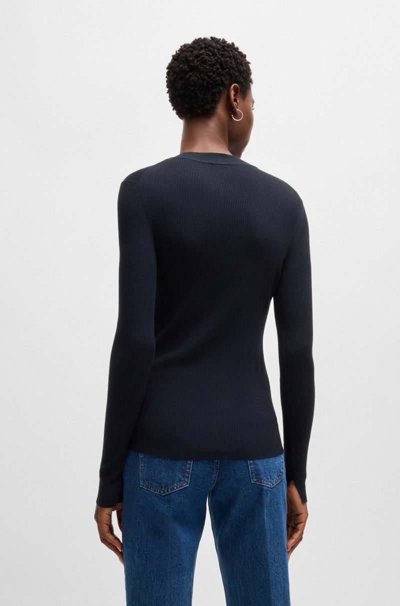 Hugo Boss Jersey De Punto Con Estructura De Canalé