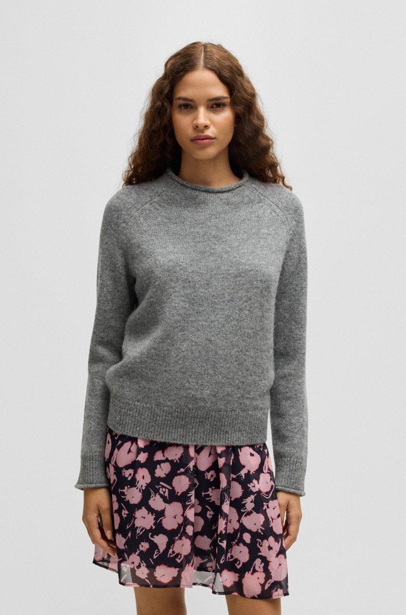 Hugo Boss Jersey regular fit de mezcla de lana