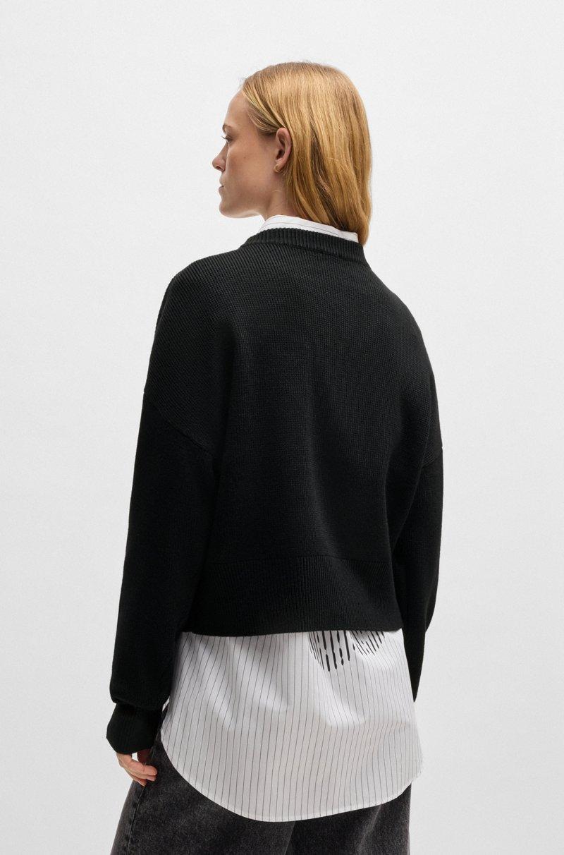 Hugo Boss Jersey Relaxed Fit Con Logo Grabado